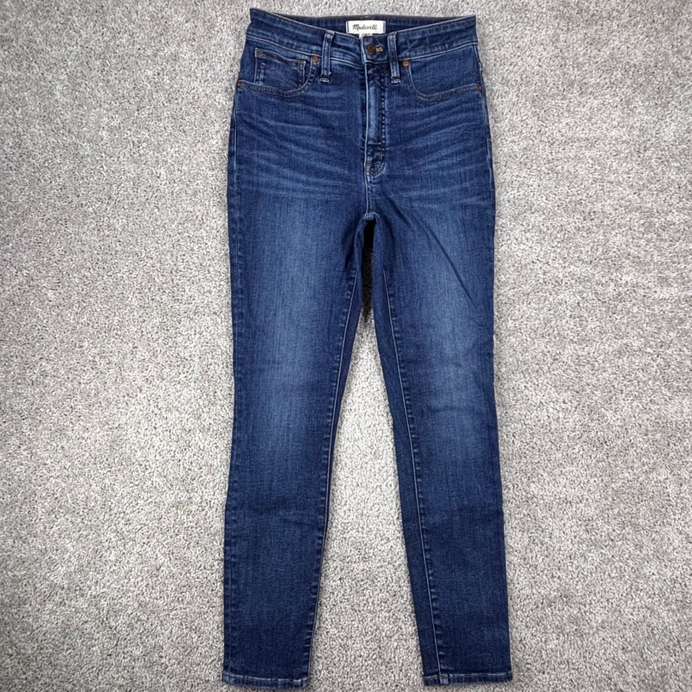 Madewell Curvy High-Rise Skinny Jeans Size 27 Dark Wash Blue CKP456005052